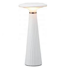 Επαναφορτιζόμενο Πορτατίφ LED 2.5W Θερμό Φως Dimmable Μεταλλικό Λευκό 5-1320